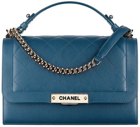 blue chanel bag 2017